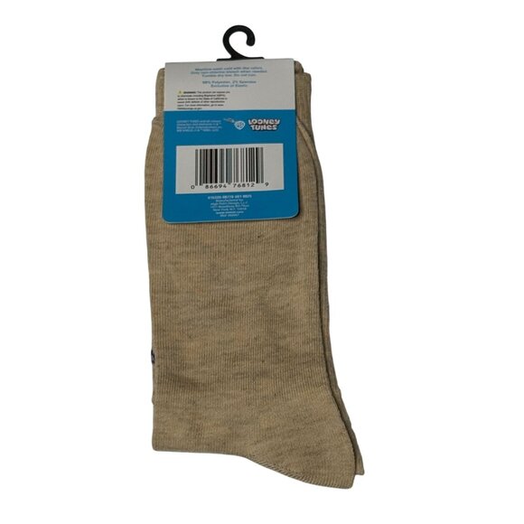 Looney Tunes Good Karma Bugs Bunny Crew Socks Men’s 6-12 Cartoon Style New - Picture 2 of 2